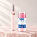 Feet Rescue Kit: pink electric foot file and urea cream stick on pale rose stone